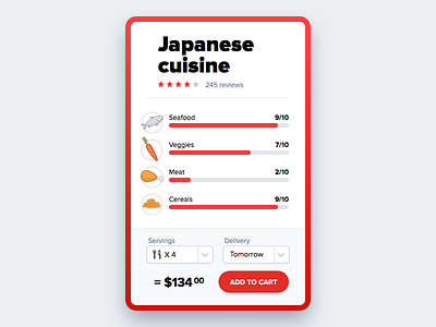 Japanese cuisine card