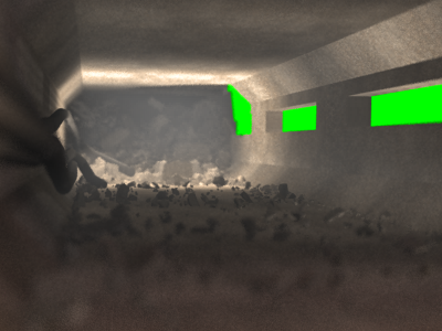 The Mars Solution - destroyed hallway 3dsmax after effects cgi vfx