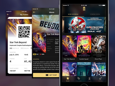 Major Movie Plus App - Redesign app cinema ios iphone movie sketch sketchapp ticket ui