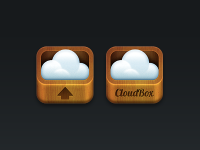 Cloudbox box cloud icon ios