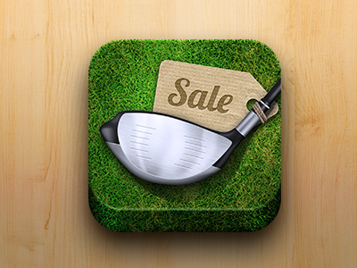 Golf Market App Icon app golf grass green icon ios