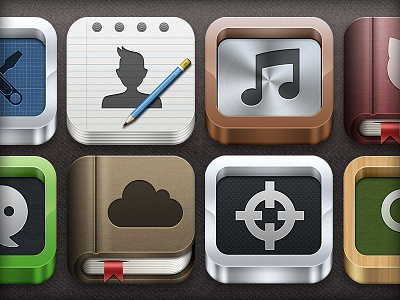 3D iOS Icon Generator 3d app book generator icon ios ipad iphone paper psd