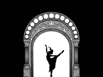 Ballerinas Rise affinity designer art of the day characterart design fantasy graphic design illustration silhouette vector vector illustration