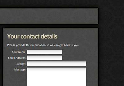 Amended contact page contact page dark