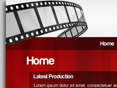 Red Cell Films film gray home page red web web site