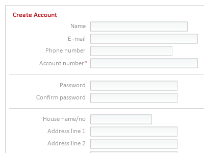 Create Account Page3 clean line password red web website white