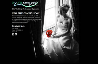 AzureImages black coming soon red web website