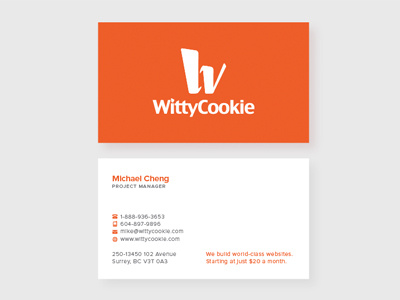 WittyCookie Business Card