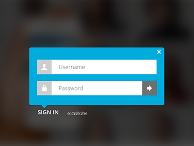 Qover account blue button experience interface login password psd signin ui user username webapp