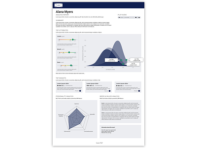One page analytics report analytics onepage report resume