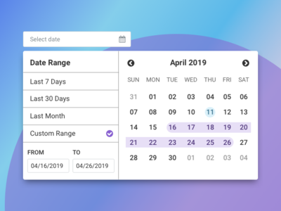 Date Picker calendar date picker date selector design ui ux