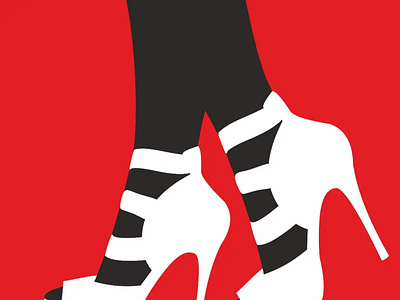 Fashion Illustration black tights White Shoes branding design graphic design illustration logo motion graphics vector