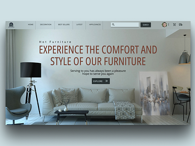 Furniture Website by Asad MJ on Dribbble