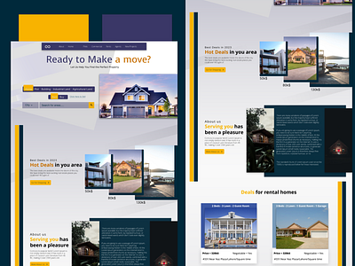 Real Estate Website in Figma figma real estae landing page real estate reposive design