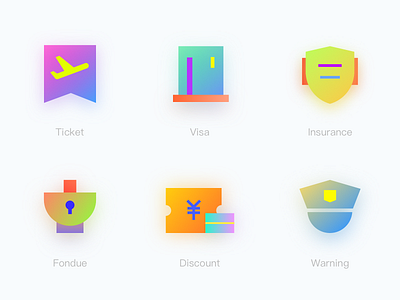 icon clean color discount fondue icon insurance logo project ticket ui visa warning