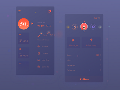 50k 50k add app clean dashboard design follower redesign ui