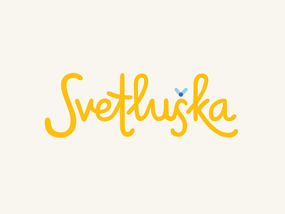 Svetluška logo from 2011 lettering logo logotype mark serif symbol type