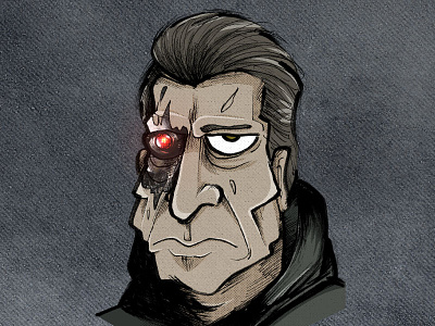 Terminator draw illustration schwarzenegger terminator