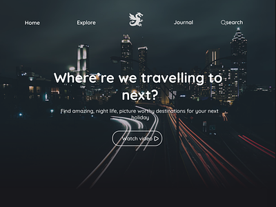 Travelling Website UI