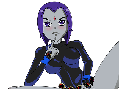 Raven from Teen Titans art dc dc comics fan art illustration nsfw raven