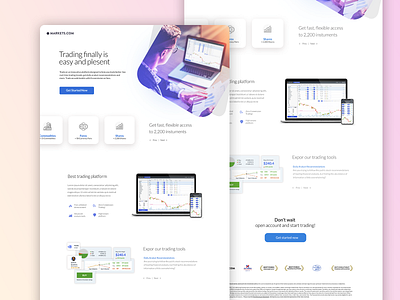 Trading Platform Landing Page