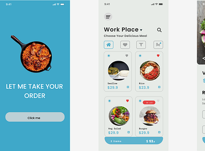 FOOD APP PROTOTYPE figma ui ux