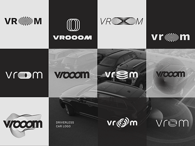 vrooom logo design ideas brand identity branding branding concept branding design car dailylogochallenge driverless ideas logo logotype scetch vrooom