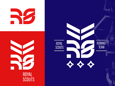 sport logo rowing team