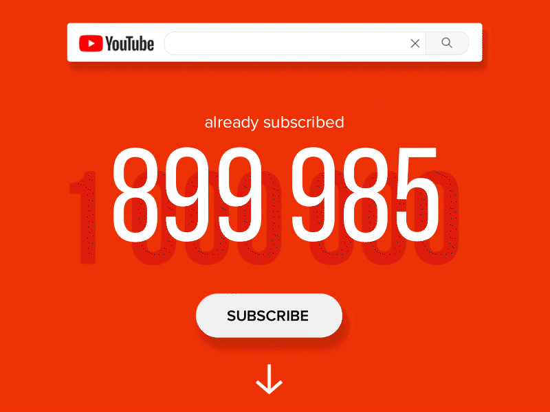 countdown youtube subscribers