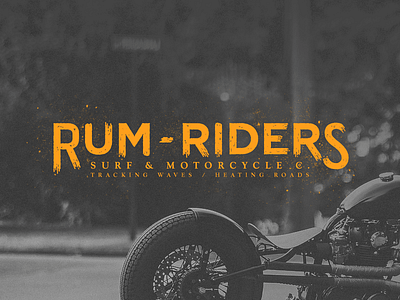 Same Rum, another name. biker biker gang bobber brand branding cafe racer clothing custom gotham hand draw hand made kustom lettering logo motorcycle rider road silk surf type typography vintage waves