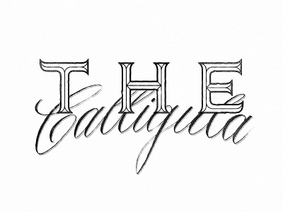 The Calligula Font 90s hip hop calligraphy classical font lettering medieval old industrial raw salazar type typography wip