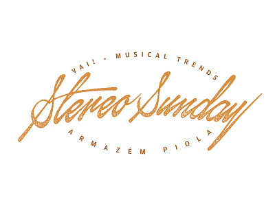 Stereo Sunday / Vai Musical Trends branding hip hop jazz lettering logo music night club trippy hop typography