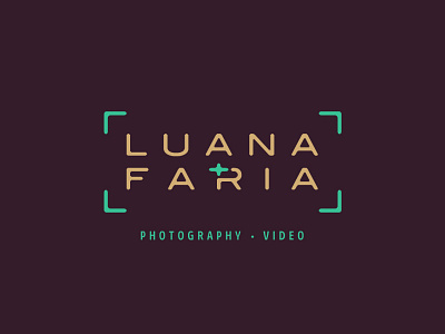 Luana Faria. branding framing logo photographer photography square video maker