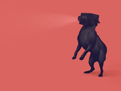 Watch Terrier. cam camera dog film illustration lens mutation pug video