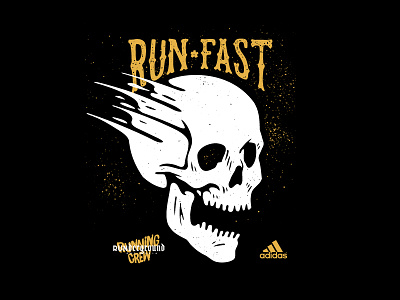 RUNderground. adidas dark street runner running running crew skull sport