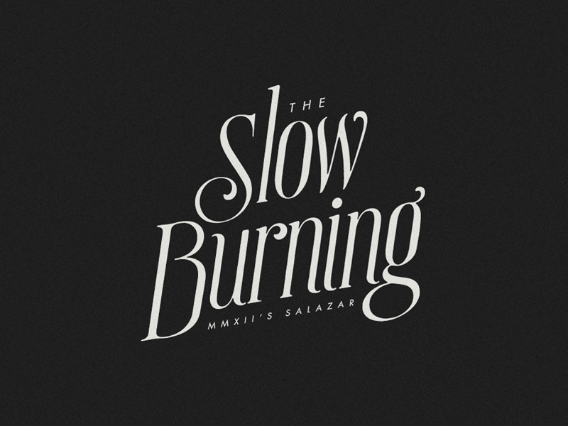 Slow Burning. classic clothing kulture mock up rolling paper salazar serif slow burning