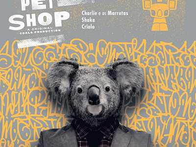 Freakoala. coala festival festival identity grafitti koala bear music street art suit urban chic