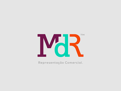 MdR. archtecture branding construction flat logo minimalist