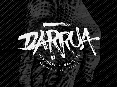 DARRUA SPHC band brush lettering hardcore hc lettering street são paulo hardcore