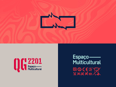 QG 2201 branding cargo cultural center cultural space distorted logo stencil workshop center