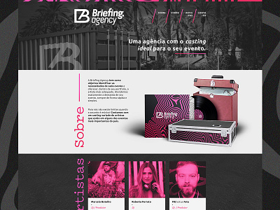 Briefing Agency. booking branding dj dj agency music nightclub sound design vinyl website