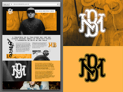 Marcelo Botelho. branding deejay handstyle hip hop lettering monogram music street art website