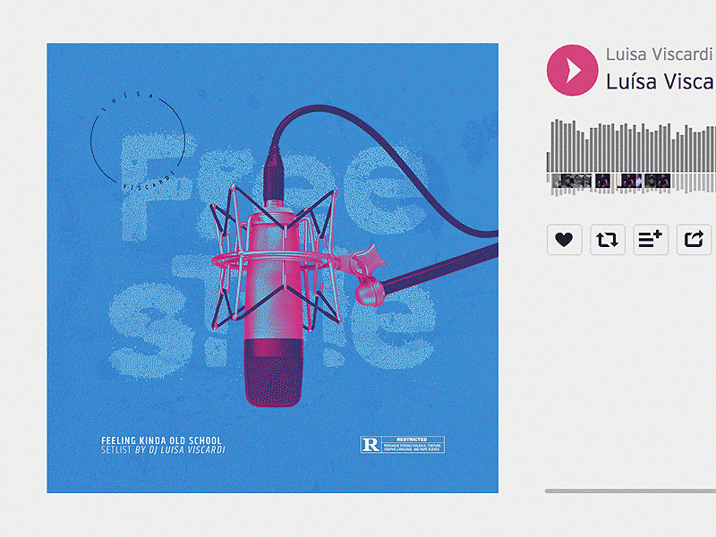 Luísa Viscardi / Soundcloud ID album cover branding deejay dj golden era hip hop identity illustration kv music rap soundcloud