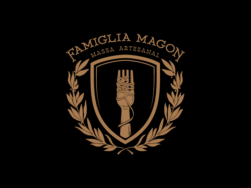 Famiglia Magon. food food truck foodtruck hand made italian mockup pasta restaurant