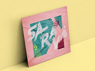 Saravá - Marcelo Botelho album cover brush colorful leafs texture trip hop tropical