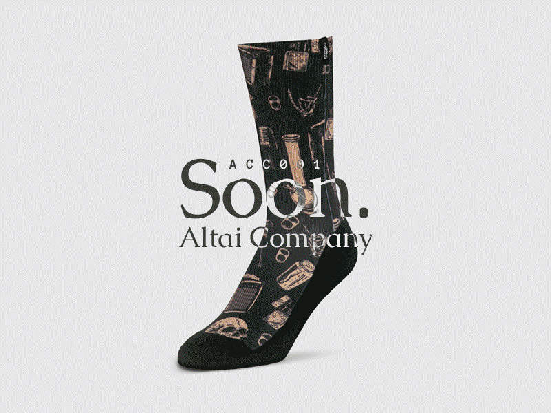 Altai Co. / S O O N branding key visual kv lookbook magazine skateboard socks website
