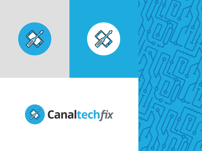 Canaltech Fix. chip mobile modern pattern tech technical assistance tool web