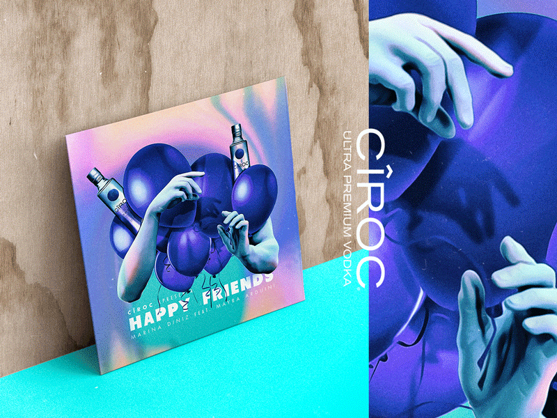 Marina Diniz - CÎROC activation. album cover ballons ciroc cover art holographic house music modern party track vodka