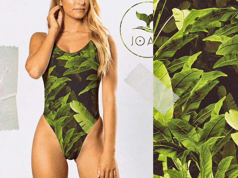 JOAH - Swimwear brasil leafs pattern sativa summer swimwear tie dye tropical tropical print