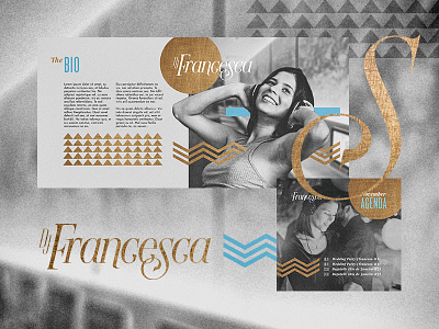 Francesca. chevron chic fine texture kv lettering logo serif wedding deejay weeding